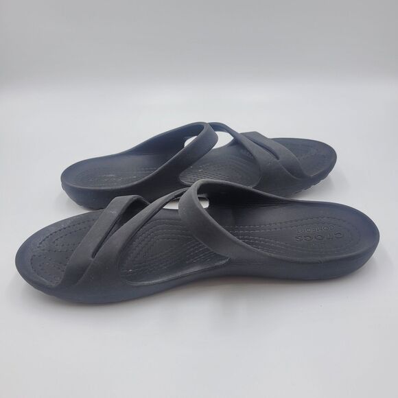 Crocs Swiftwater Sandals Women's Size 8 Black Casual Outdoor Beach Resort Comfy - Picture 3 of 7